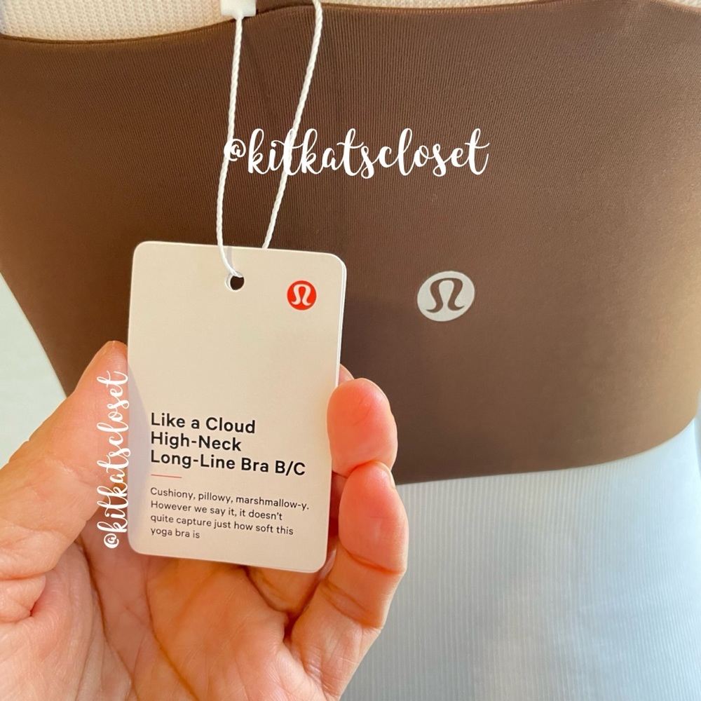 🆕 JAVA - NWT lululemon like a cloud high-neck long-line bra B-C cups size 8 - Picture 3 of 8